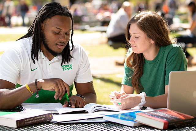 advising session with an advisor and student