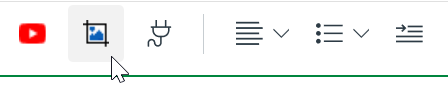 The toolbar of the rich text editor in Canvas.