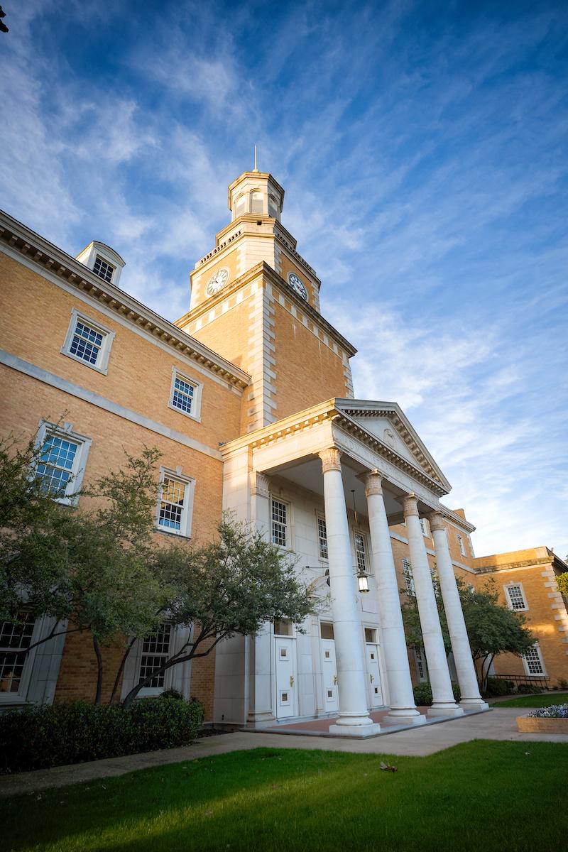 Front steps of Hurley Admin Building